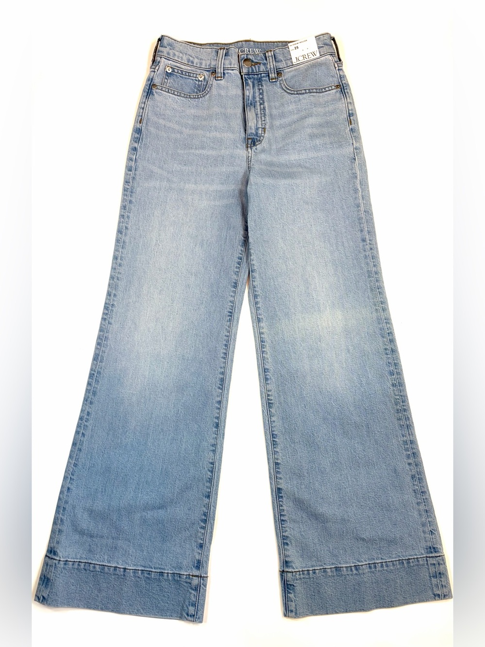 NWT J.Crew 96 Denim Trouser Wide Leg Jeans Size 25